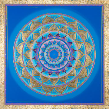 Blue Soul Flower Mandala