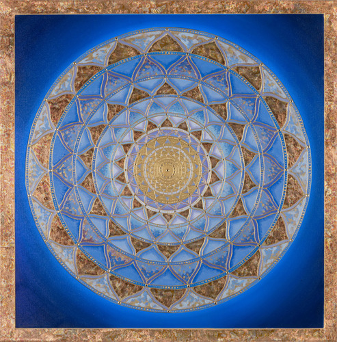Blue Unfolding Mandala