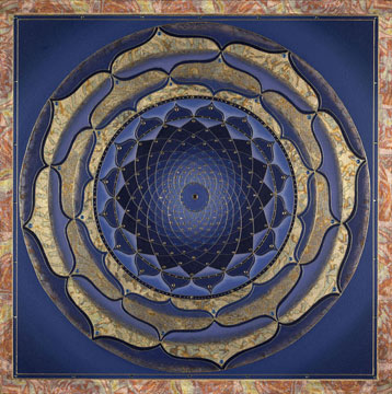 Blue Violet Mystery Mandala