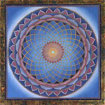 Blue Wheel Mandala