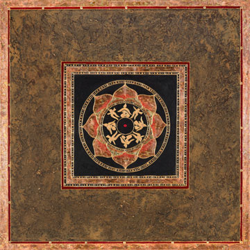 Brown Dancer Meditation Mandala