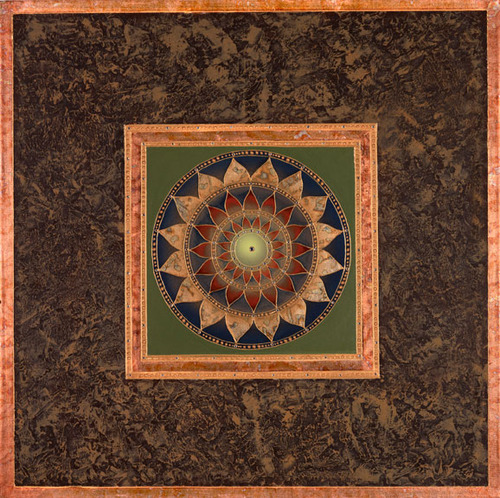 Brown Texture Mandala
