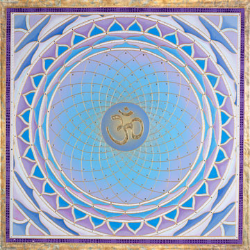 Crown Chakra Om Mandala