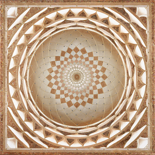 Golden Checks Mandala
