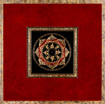 Maroon Prayers Mandala