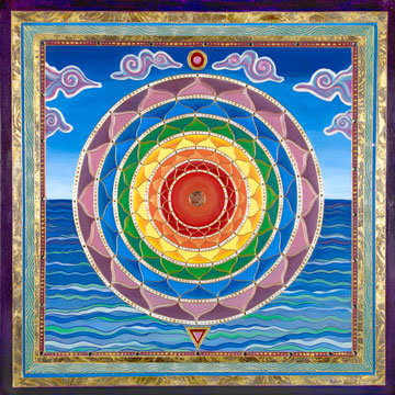 Ocean Rainbow Mandala