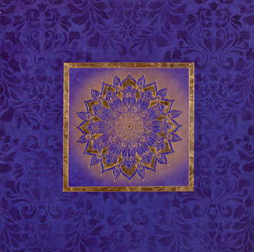 Purple Snowflake Mandala