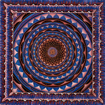 Purple Wheel Mandala