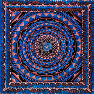 Raspberry Wheel Mandala