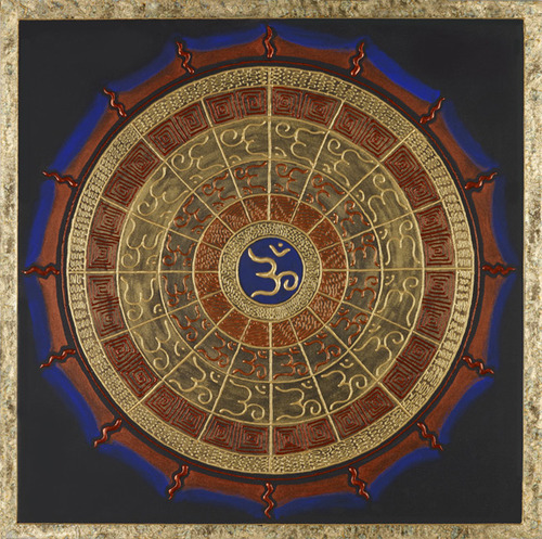 Thai Om Blue Mandala