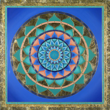 Turquoise Center Mandala