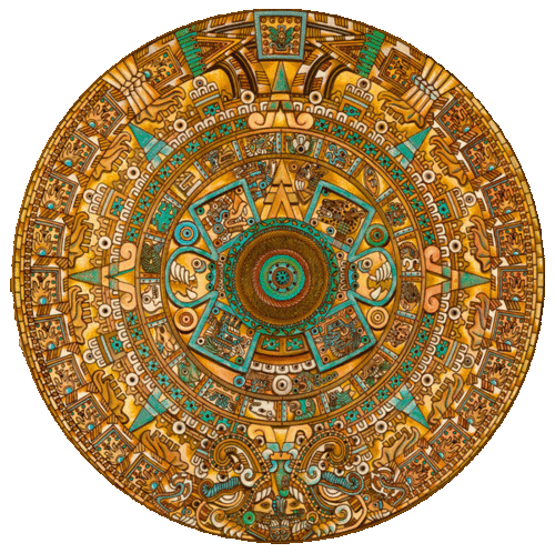 Mayan Mandala Round
