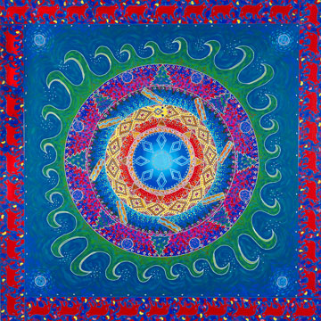 Red Cats Mandala