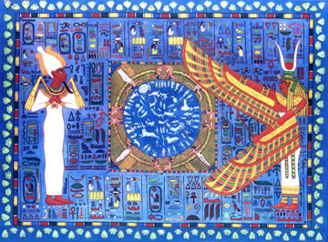 Isis and Osirus Mural