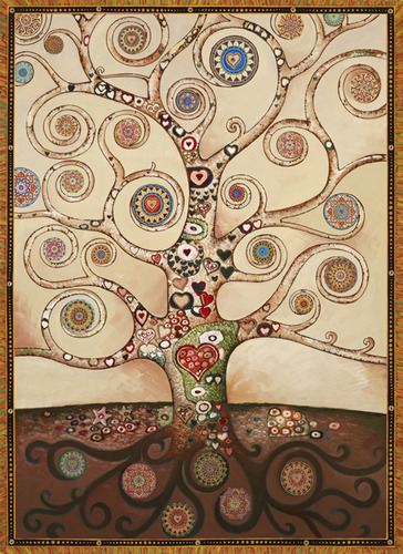 Healing Heart Tree White