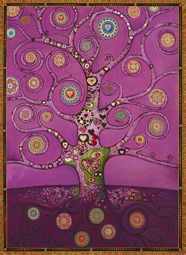 Healing Heart Tree Purple