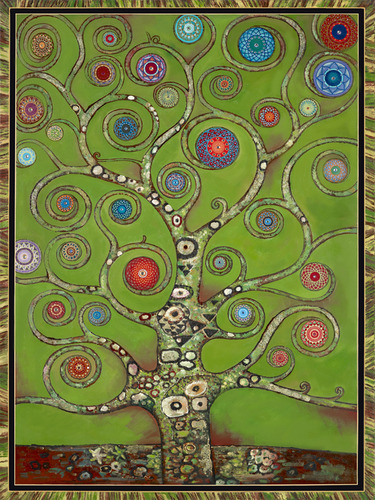 Mandala Tree Green
