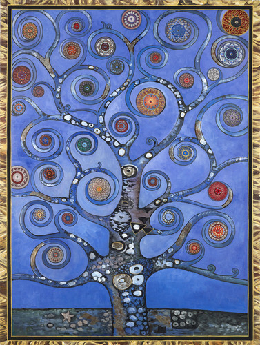 Mandala Tree Blue