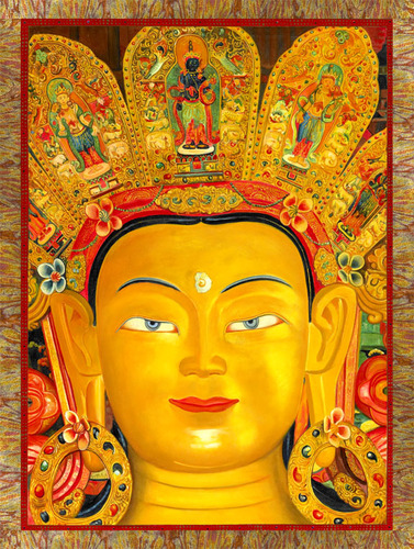 Yellow Golden Buddha