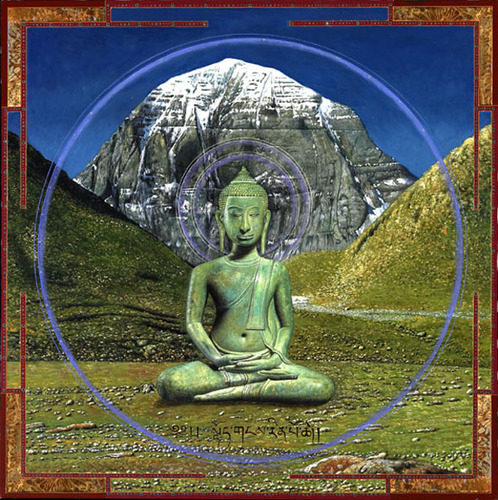 Mt. Kailish and the Buddha
