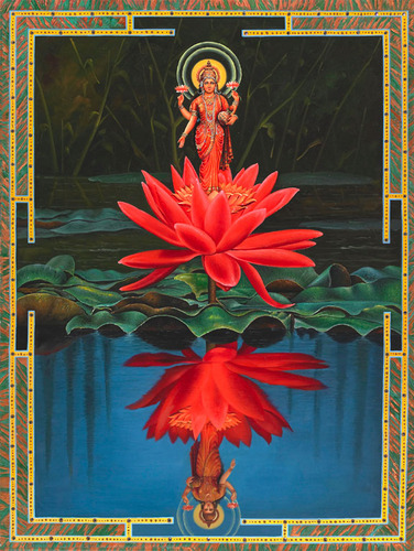Ganesha Orange Lotus