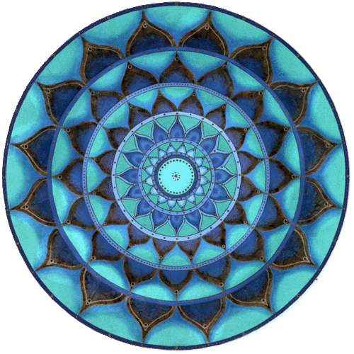 Emerald Mandala Round