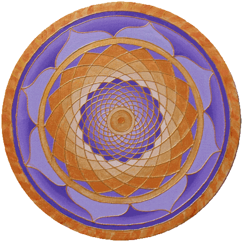 Chakra Wheel Orange Purple