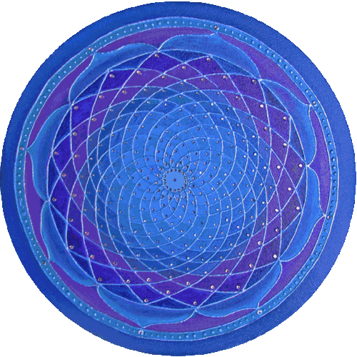 Chakra Wheel Blue