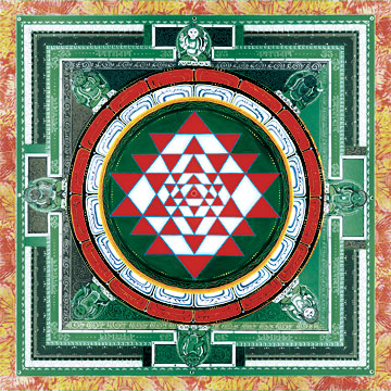 Sri Yantra Green