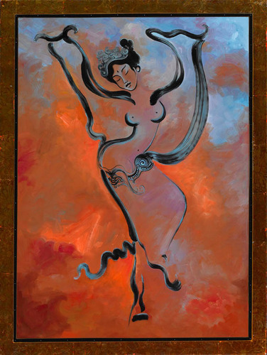 Blue and Orange Dancer