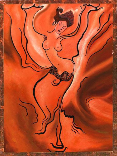 Fire Flowing Dancer