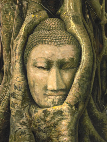 Buddha Vines Rectangle