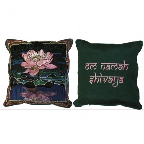 Pink White Lotus Pillow