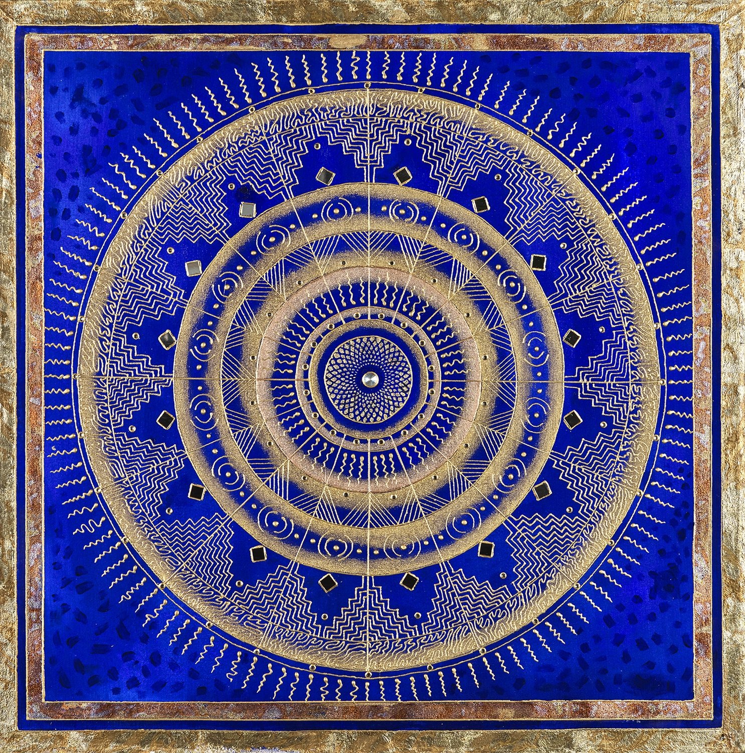 Radiant Blue Mandala