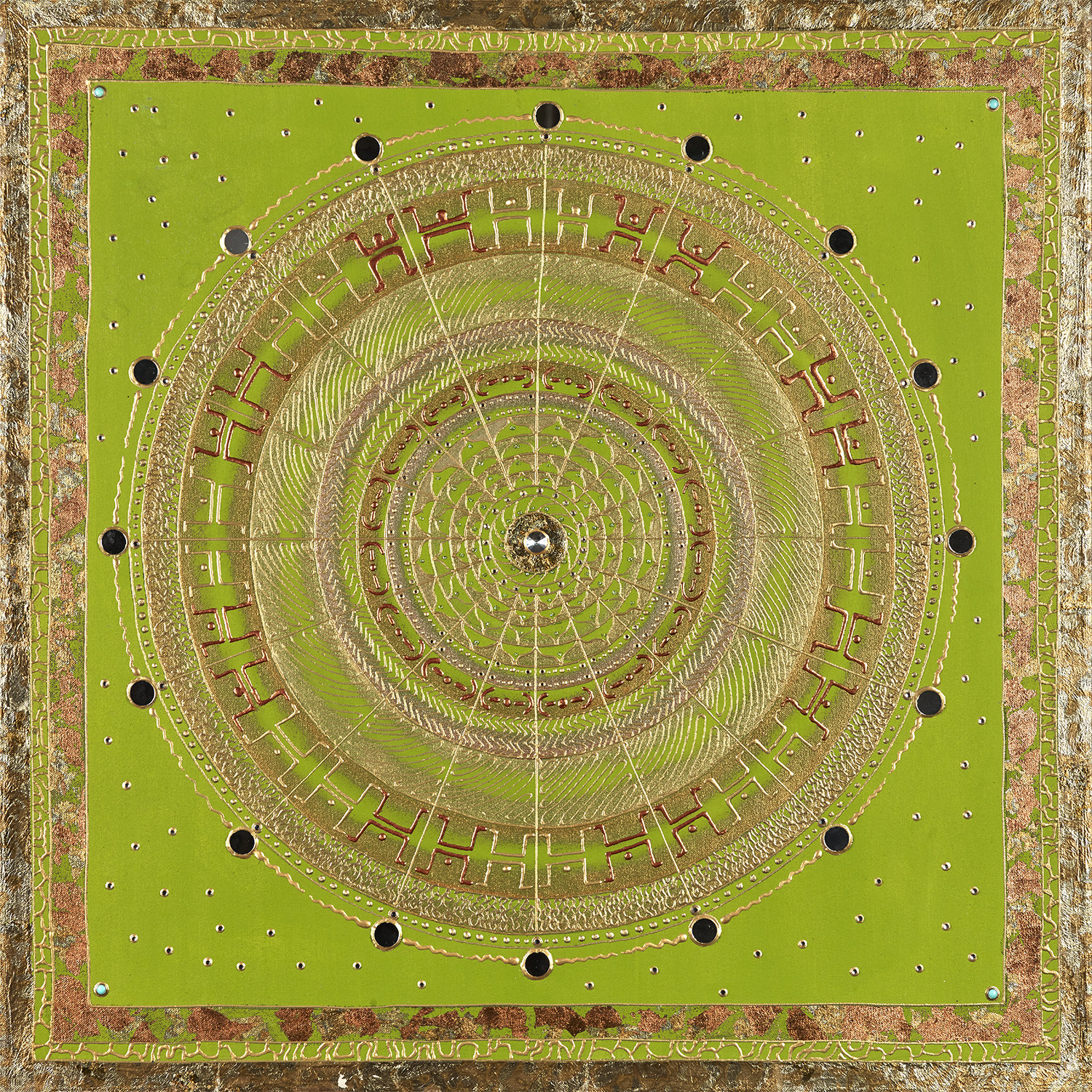 New Life Green Mandala