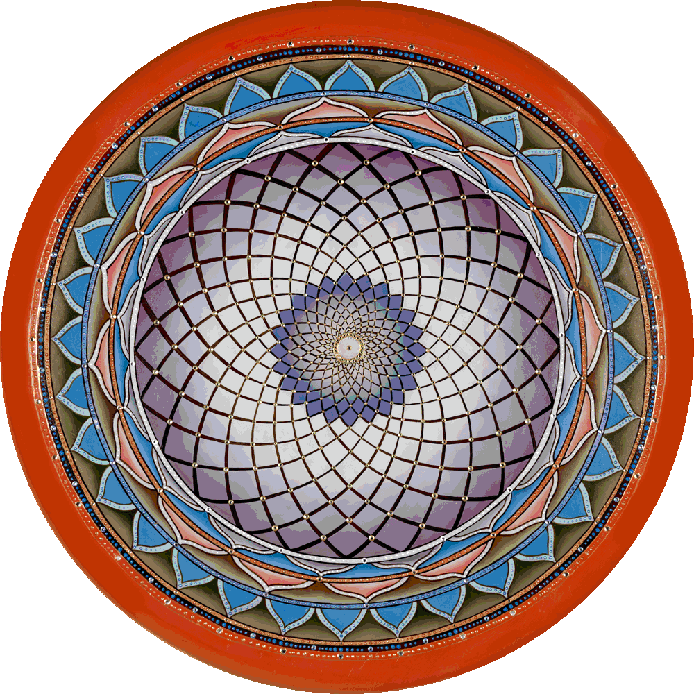 Orange Wheel Mandala