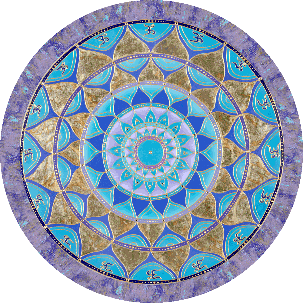 Turquoise Soul Flower Round