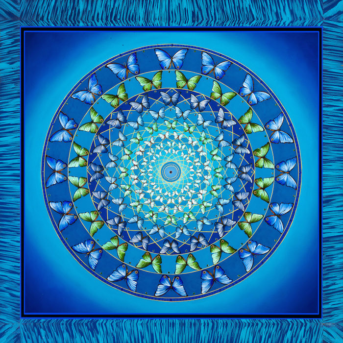 Blue Butterfly Mandala