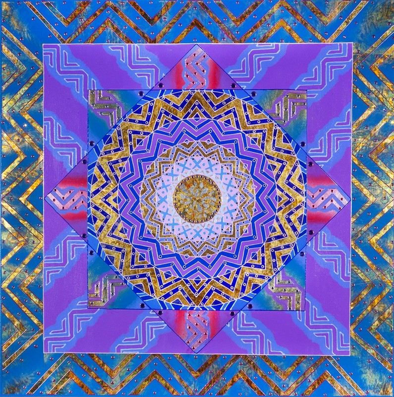 Blue Green Mandala