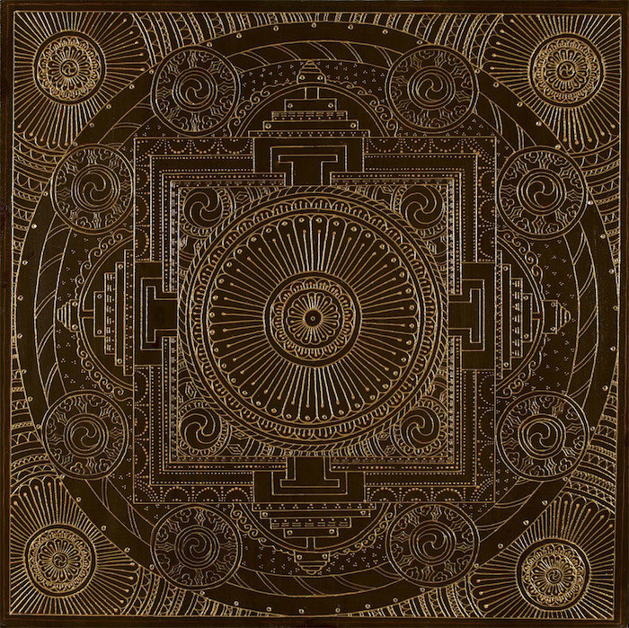 Brown Temple Mandala
