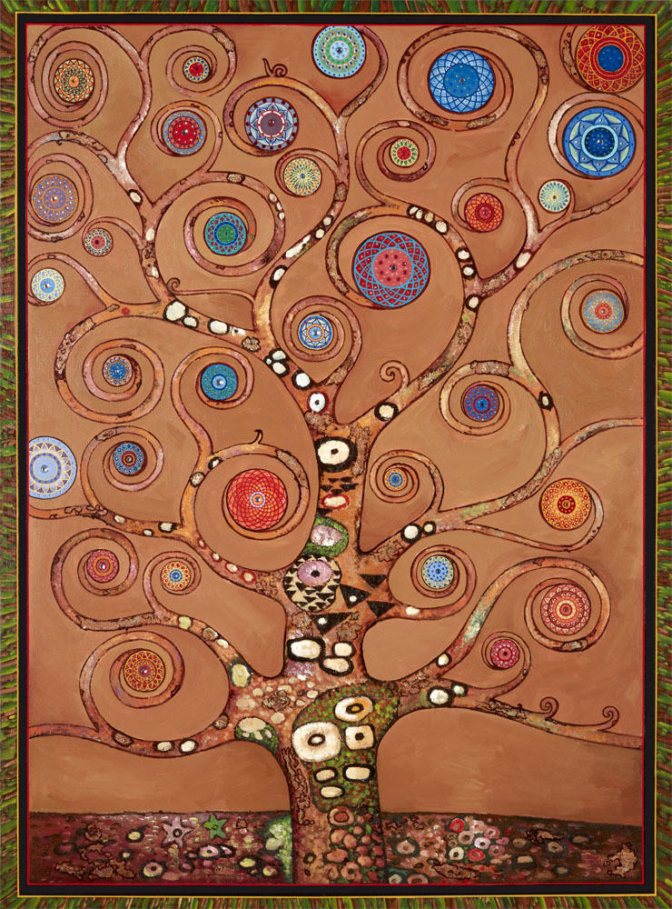 Copper Mandala Tree