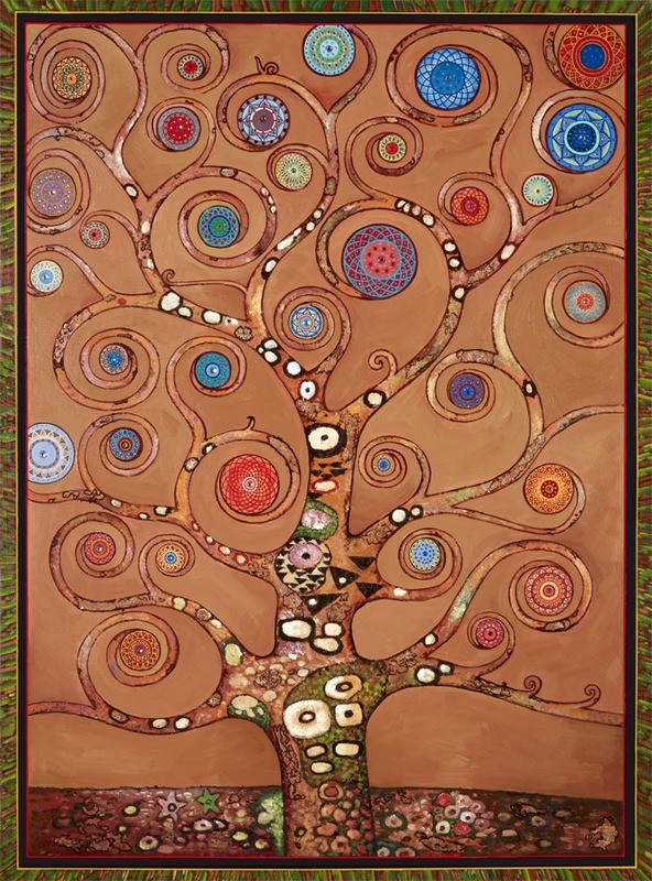 Copper Mandala Tree