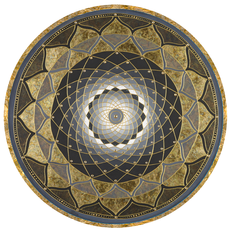 Black Chakra Wheel