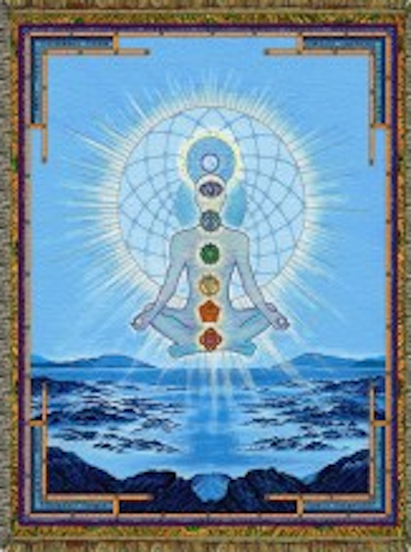 Blue Cosmos Chakra Throw