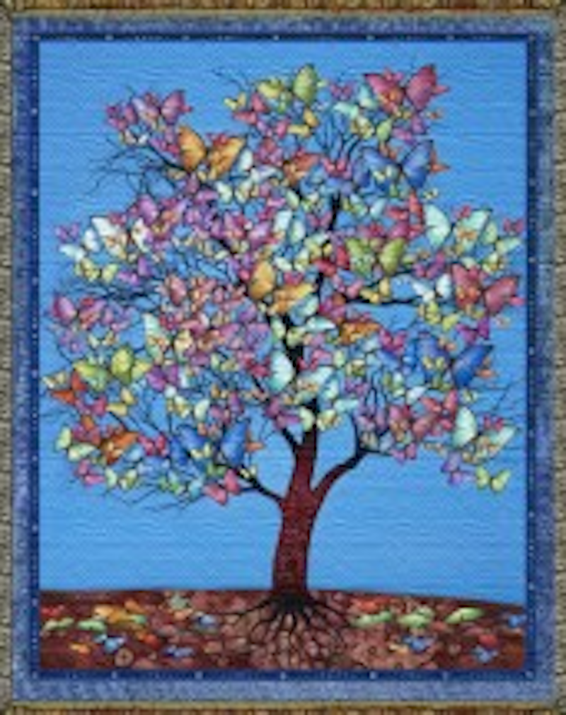 Butterfly Tree Tapestry Throw
