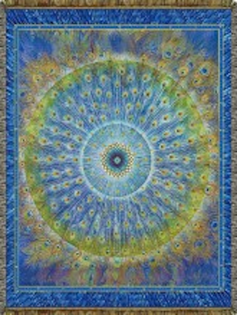 Peacock Mandala Throw