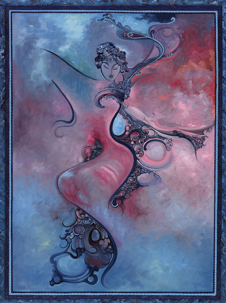 Blue and Pink Dancer