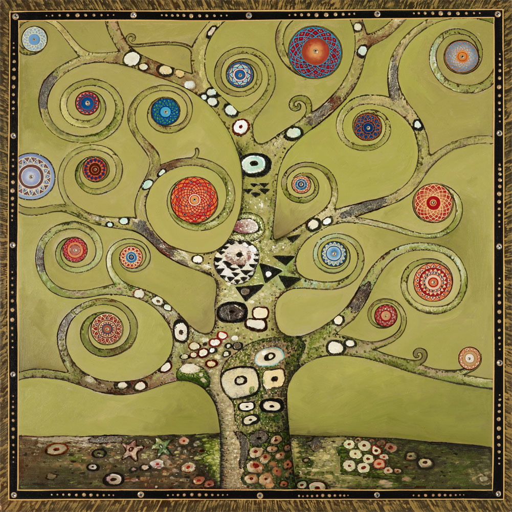 Avocado Tree Green Square
