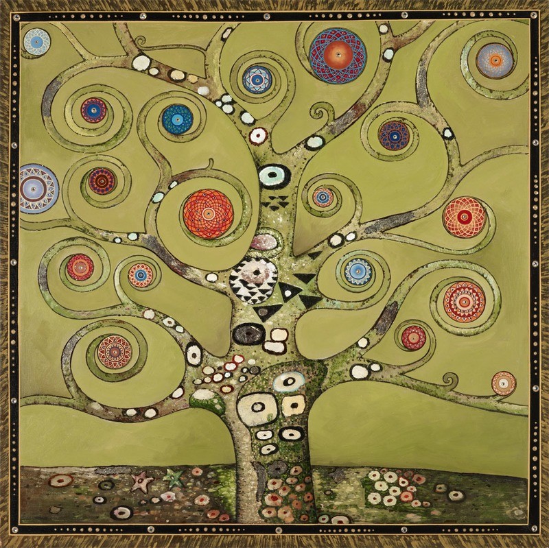 Avocado Tree Green Square