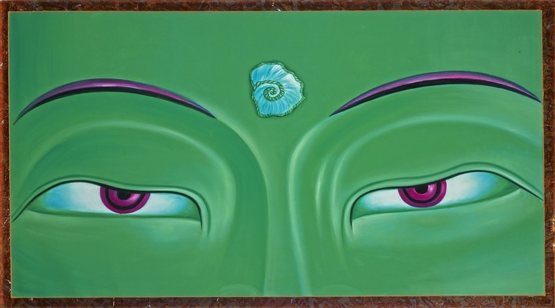 Buddha Eyes Green